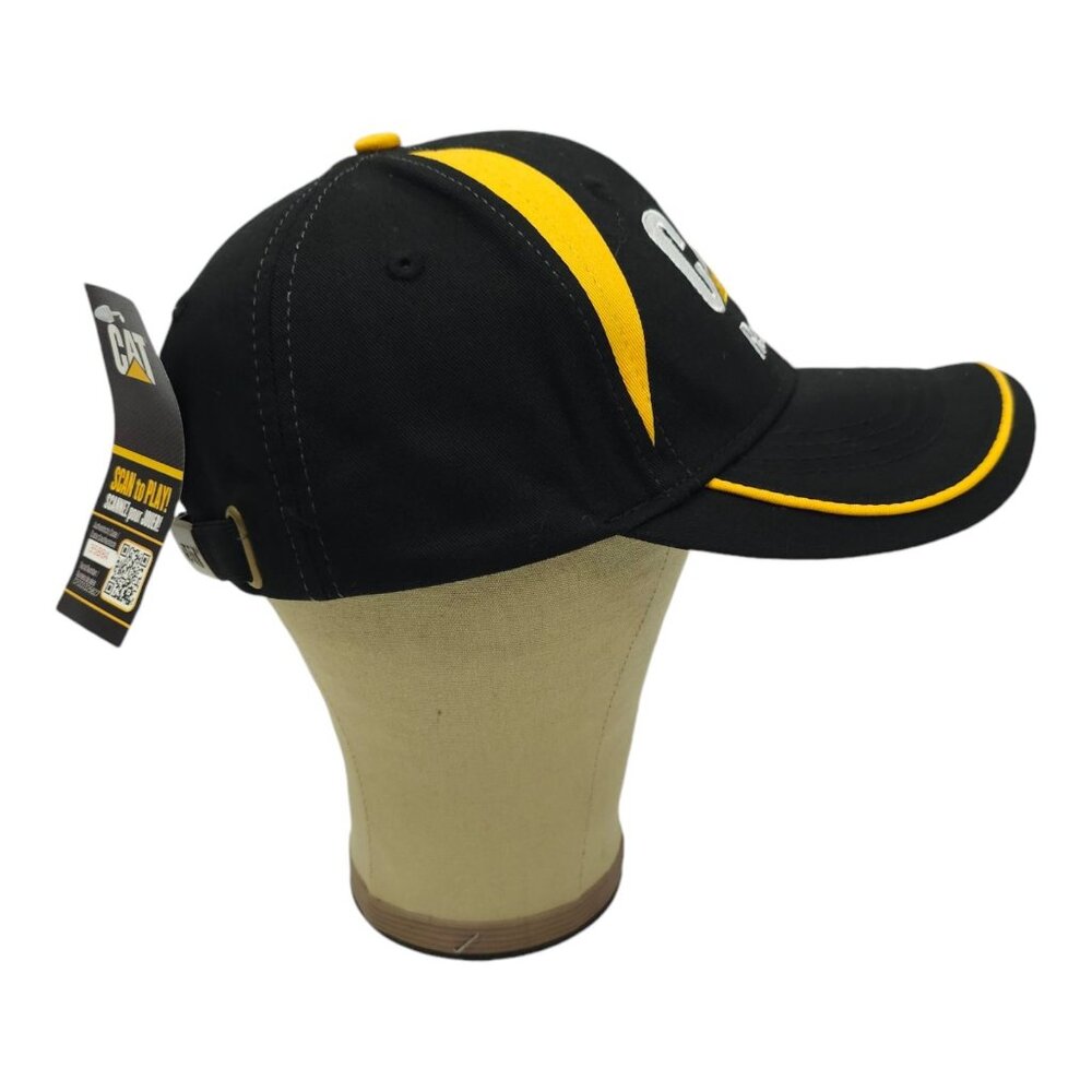 Caterpillar CAT Reman Embroidered Logo Tuck Strap Cap Trucker Baseball Hat NEW - Picture 11 of 13